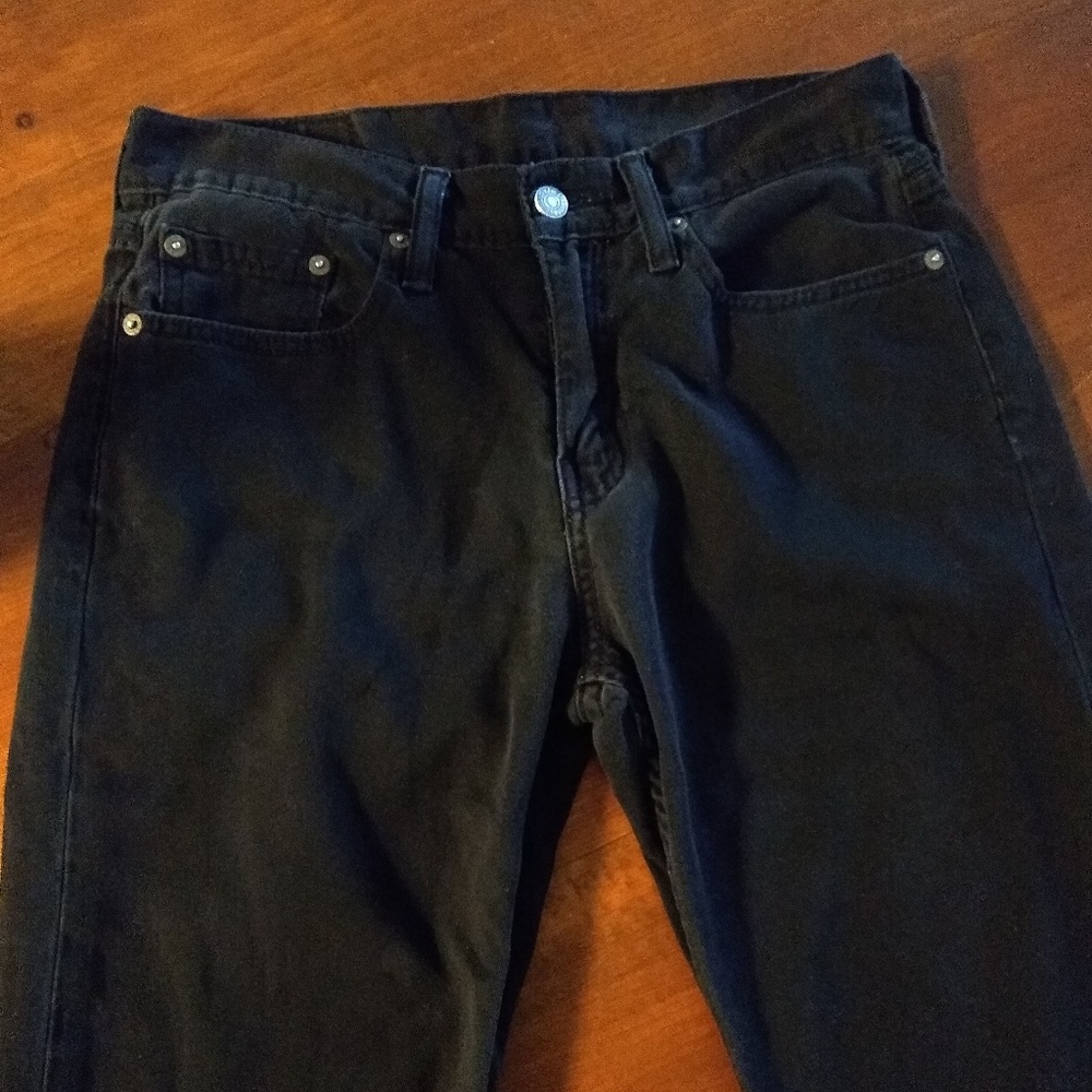 Black Levi's Men's 514 Straight Fit Jeans
